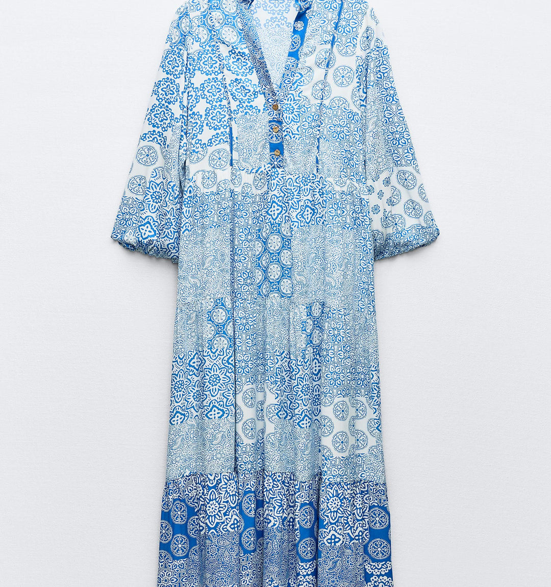 Moudda ZARA - Robe longue panneaux imprimés combinés - Tunisie 2