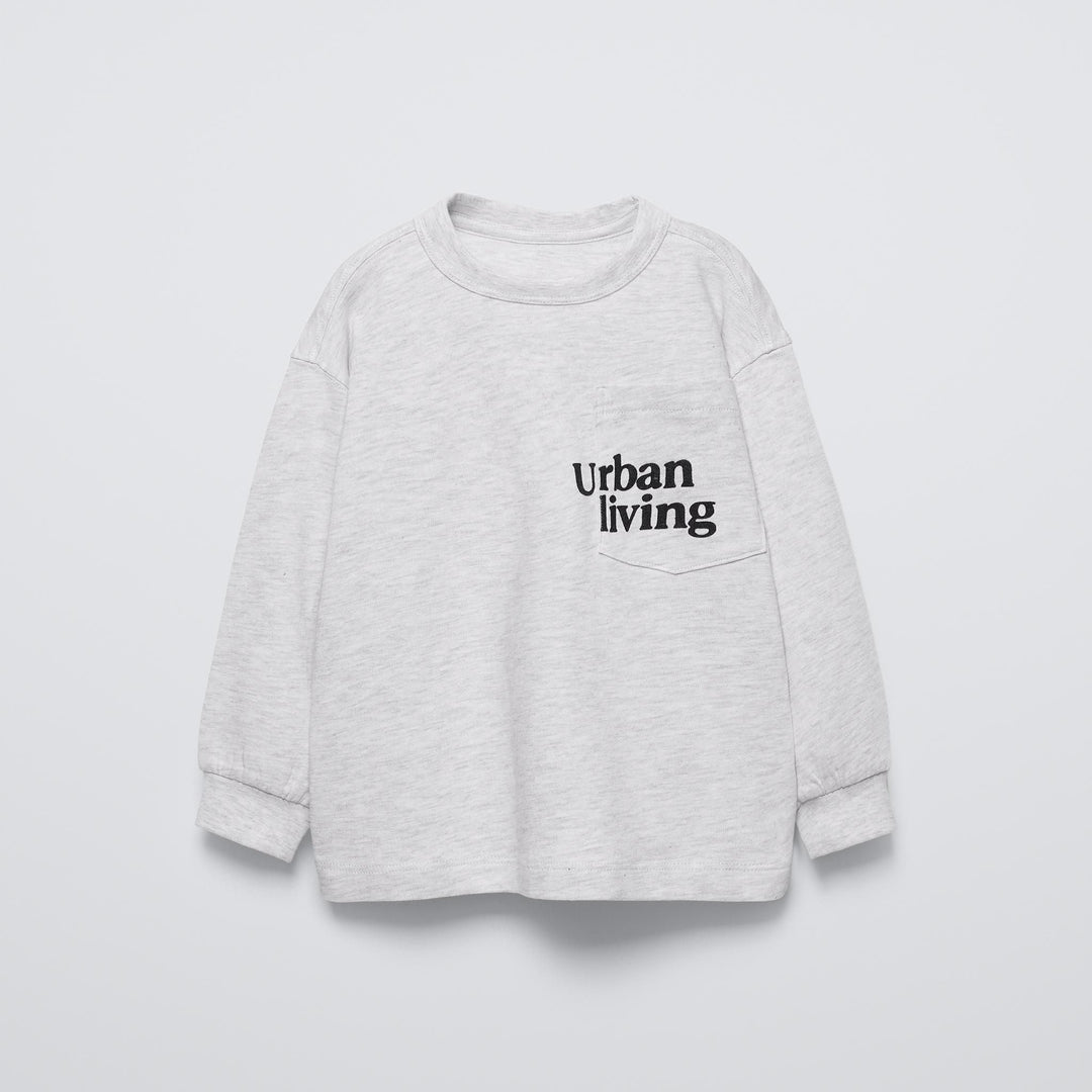 Moudda ZARA - T-shirt enfant gris imprimé flocké - Tunisie 2