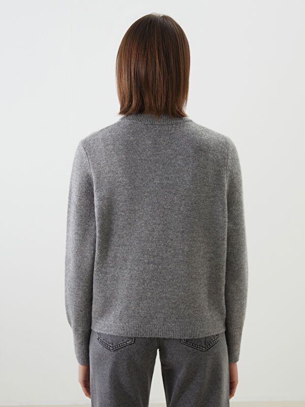 Moudda LC Waikiki - Pull tricot moyen Femme Mélange anthracite - Tunisie 4