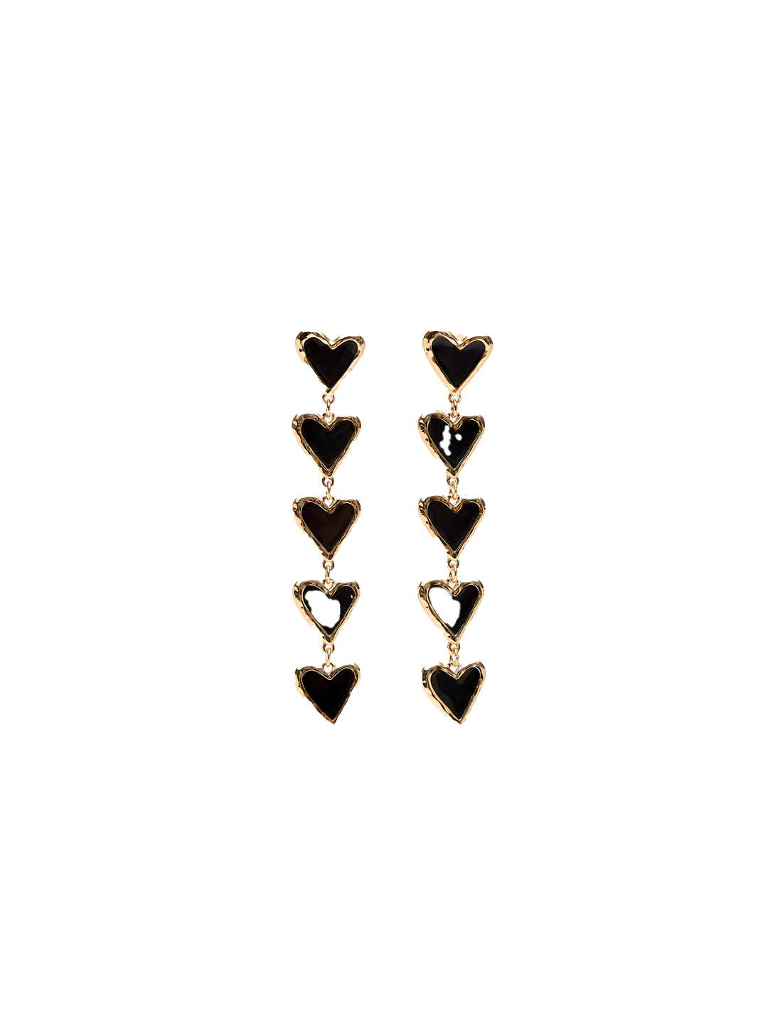Moudda STRADIVARIUS - Boucle d'Oreille Longue Cœurs - Tunisie 3