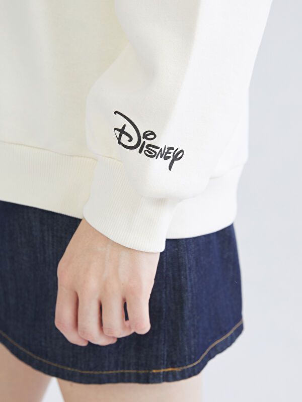 Moudda LC Waikiki - Sweatshirt en jersey sous licence Femme Beige clair - Tunisie 3