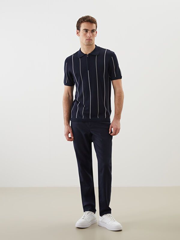 Moudda LC Waikiki - Pull tricot manches courtes Homme Marine - Tunisie 2