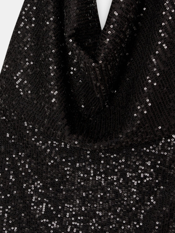 Moudda PULL & BEAR - Robe Halter Mini Paillettes Nuit - Tunisie 2
