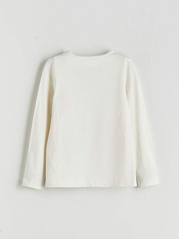 Moudda LC Waikiki - Body jersey basique manches longues Fille Ecru - Tunisie 2