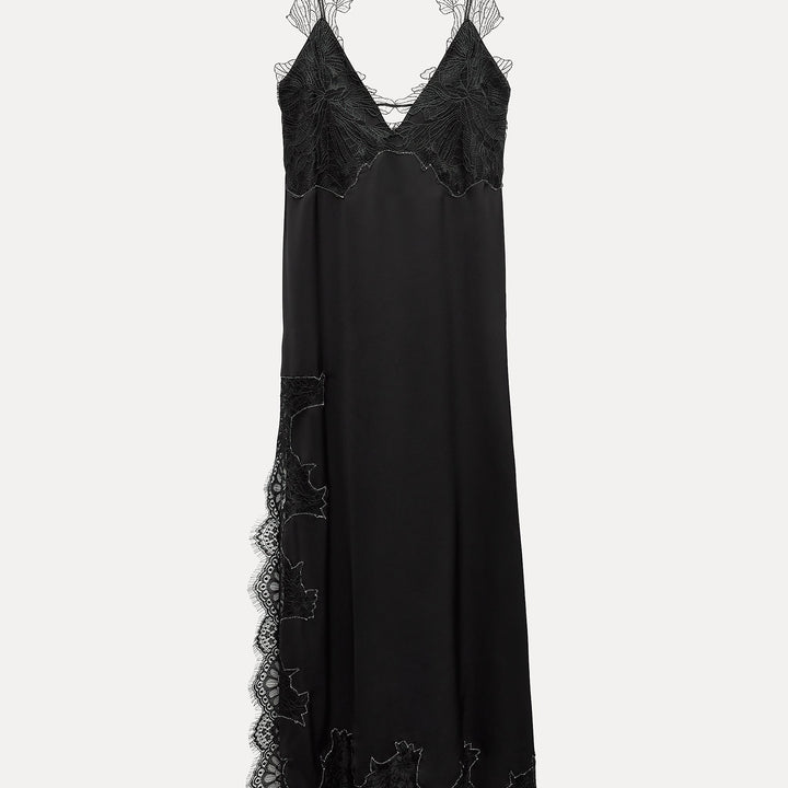Moudda ZARA - Robe mi-longue de soie détail dentelle - Tunisie 2