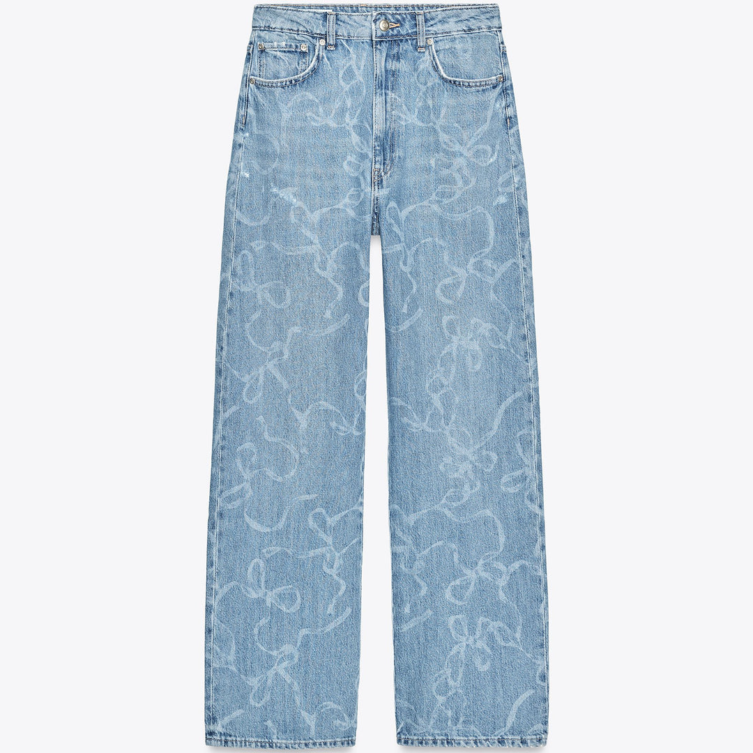 Moudda ZARA - Pantalon Baggy - Taille Moyenne & Nœuds - Tunisie 1