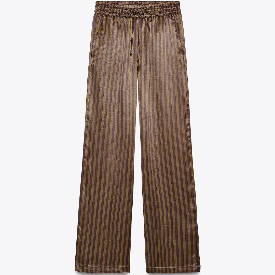 Moudda ZARA - Ensemble Pantalon Satiné - Rayures - Tunisie 1