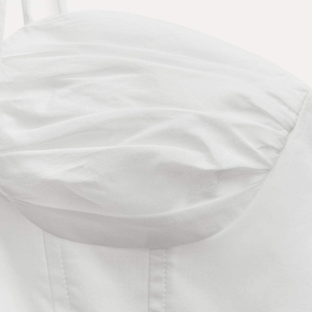 Moudda ZARA - Top bustier volants voile coton - Tunisie 3
