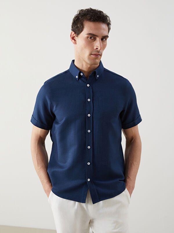 Moudda LC Waikiki - Chemise manches courtes en tissu pour Homme - Tunisie 1