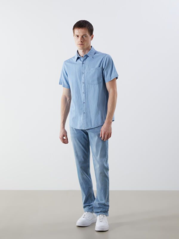 Moudda LC Waikiki - Chemise en jean manches courtes pour Homme - Tunisie 2