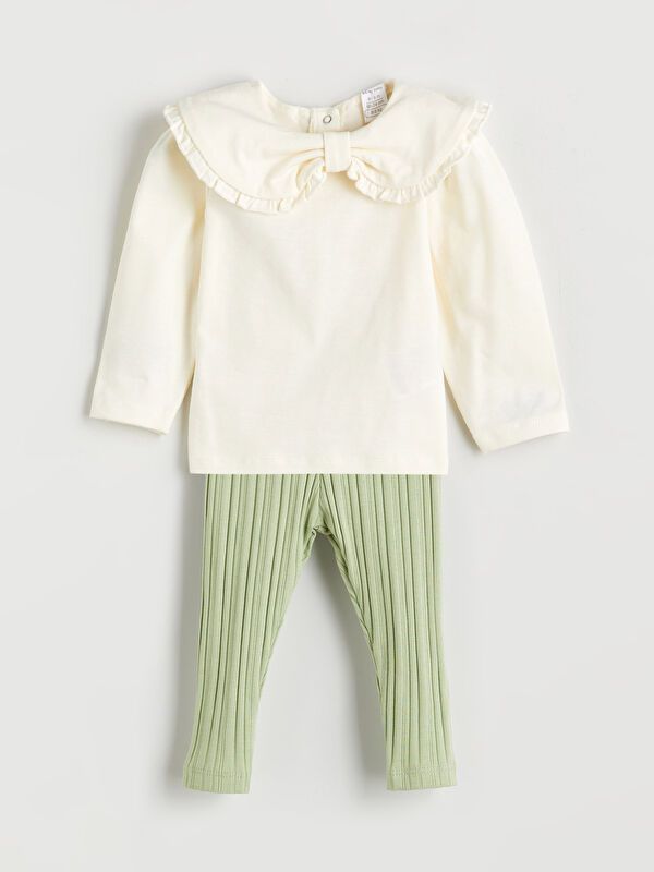 Moudda LC Waikiki - Ensemble en jersey Fille Crème - Tunisie 1