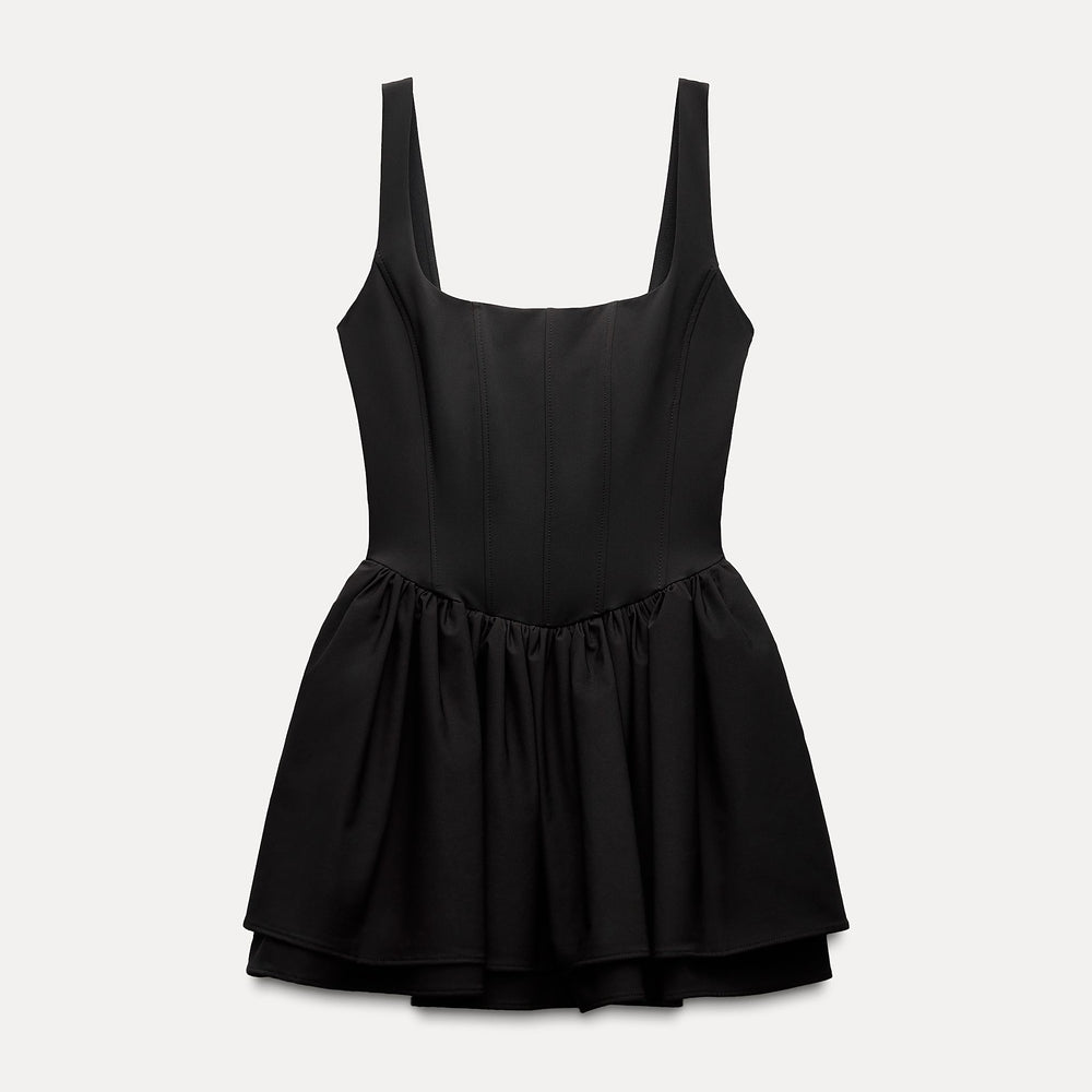 Moudda ZARA - Robe courte corset élastique fines bretelles cape - Tunisie 2