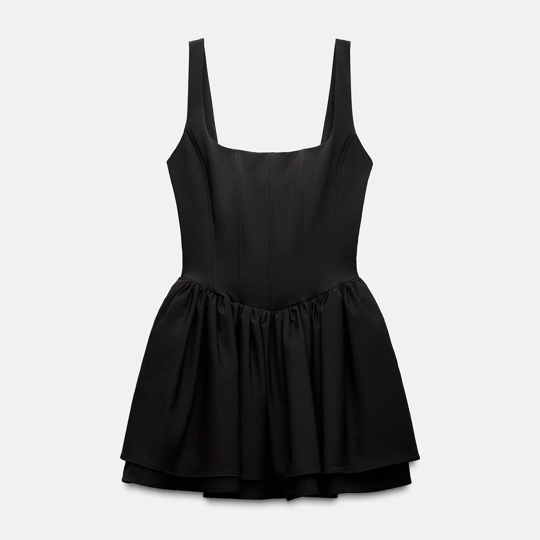 Moudda ZARA - Robe courte corset élastique fines bretelles cape - Tunisie 2