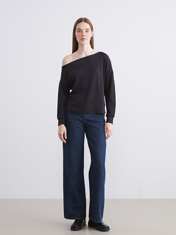 Moudda LC Waikiki - Sweatshirt en jersey Femme Noir - Tunisie 2