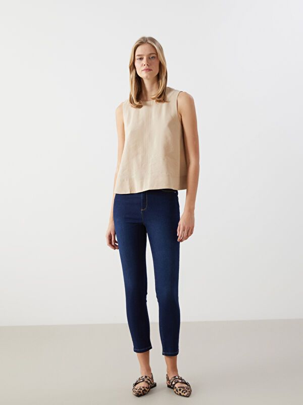 Moudda LC Waikiki - Pantalon en jean tissé cv pour Femmes - Tunisie 1
