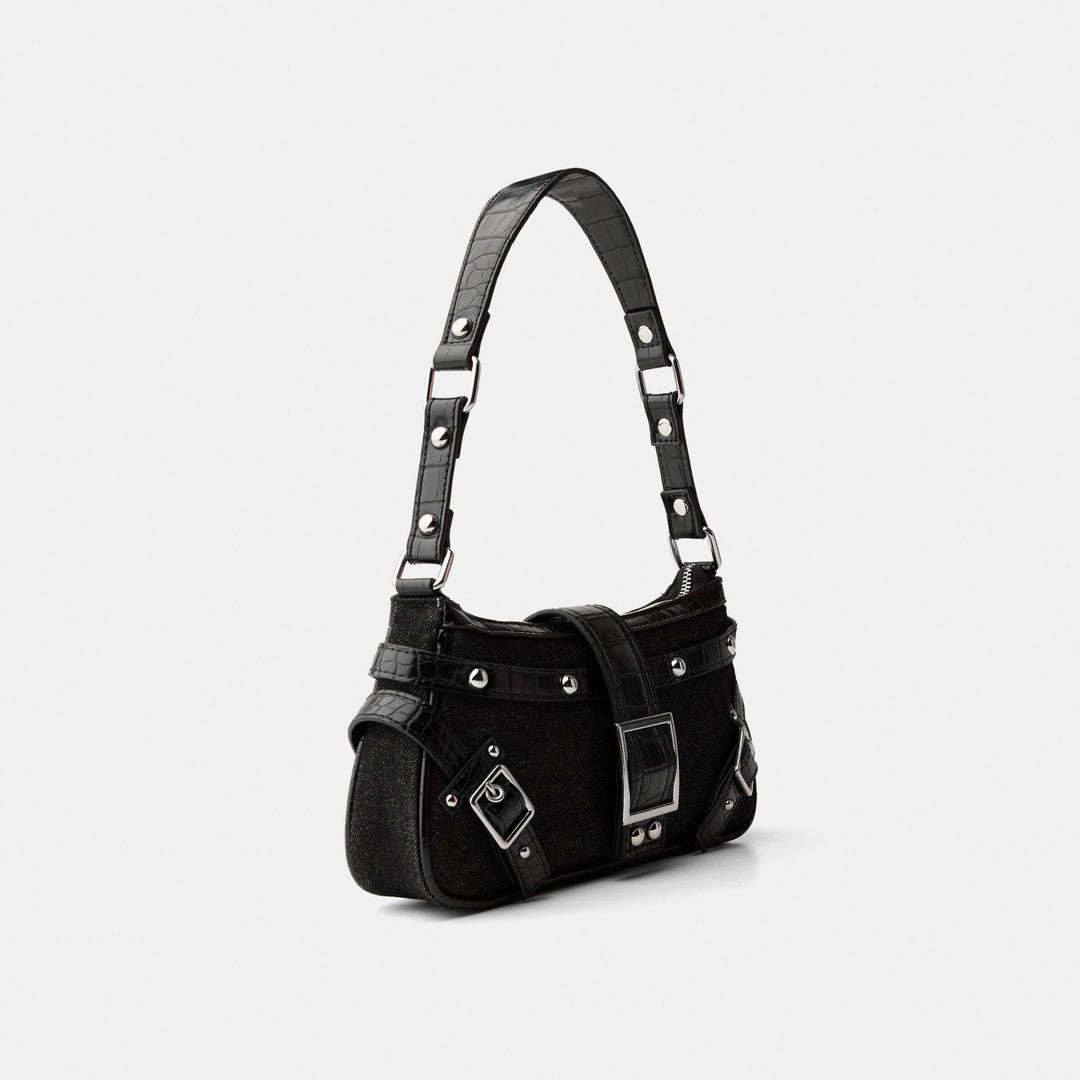 Moudda BERSHKA - Petit sac vintage croco en jean - Tunisie 1