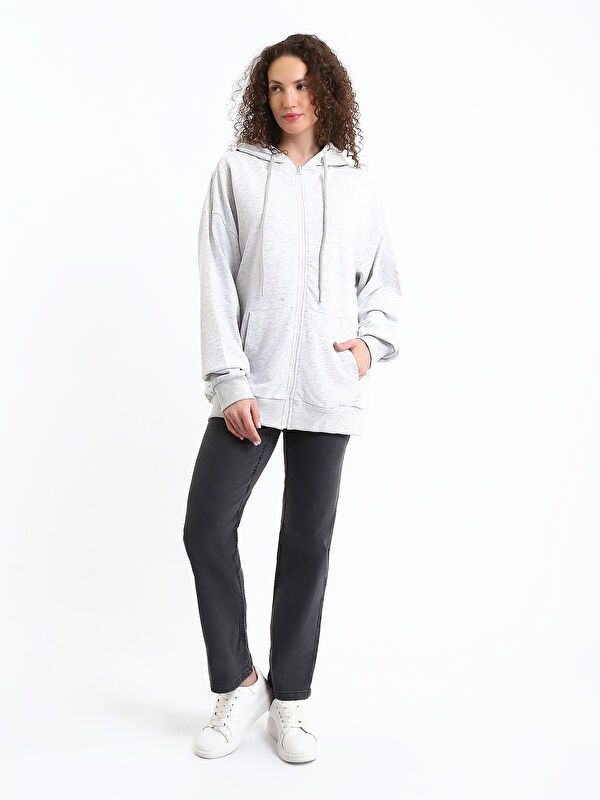 Moudda LC Waikiki - Pantalon jean tissé basique Femme Rodéo grey - Tunisie 1