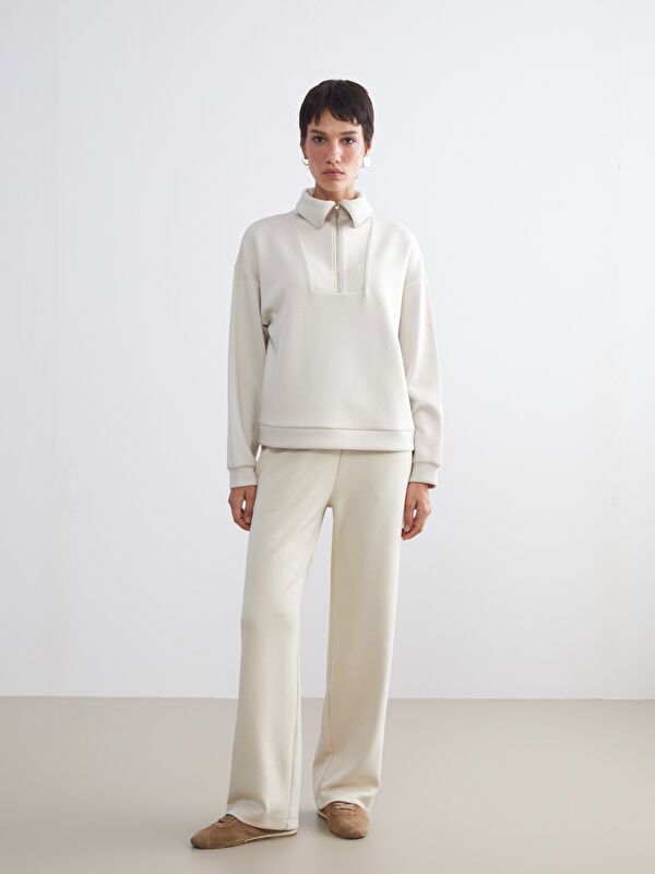 Moudda LC Waikiki - Pantalon en jersey Femme Beige - Tunisie 1