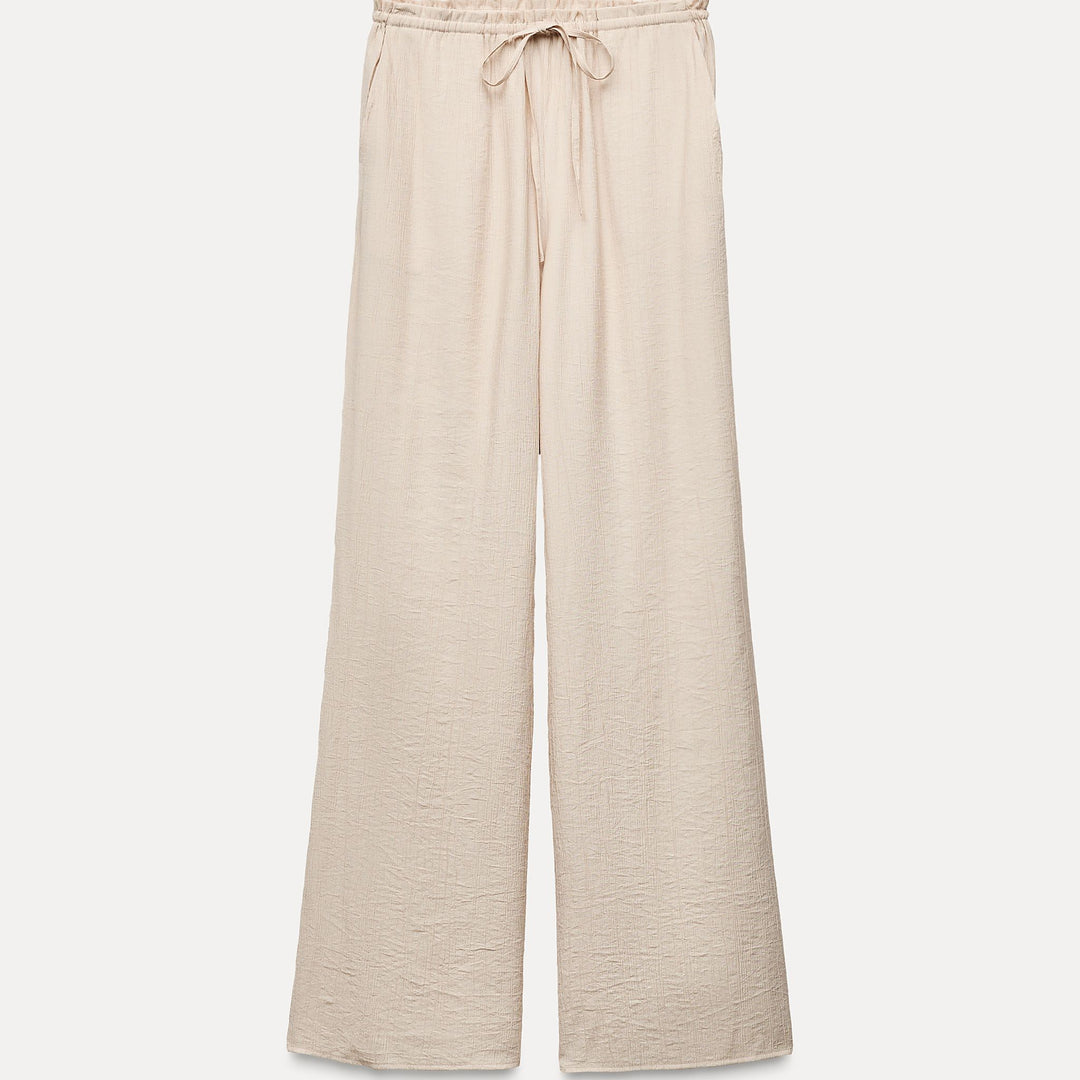 Moudda ZARA - Pantalon fluide structuré taille élastique - Tunisie 1