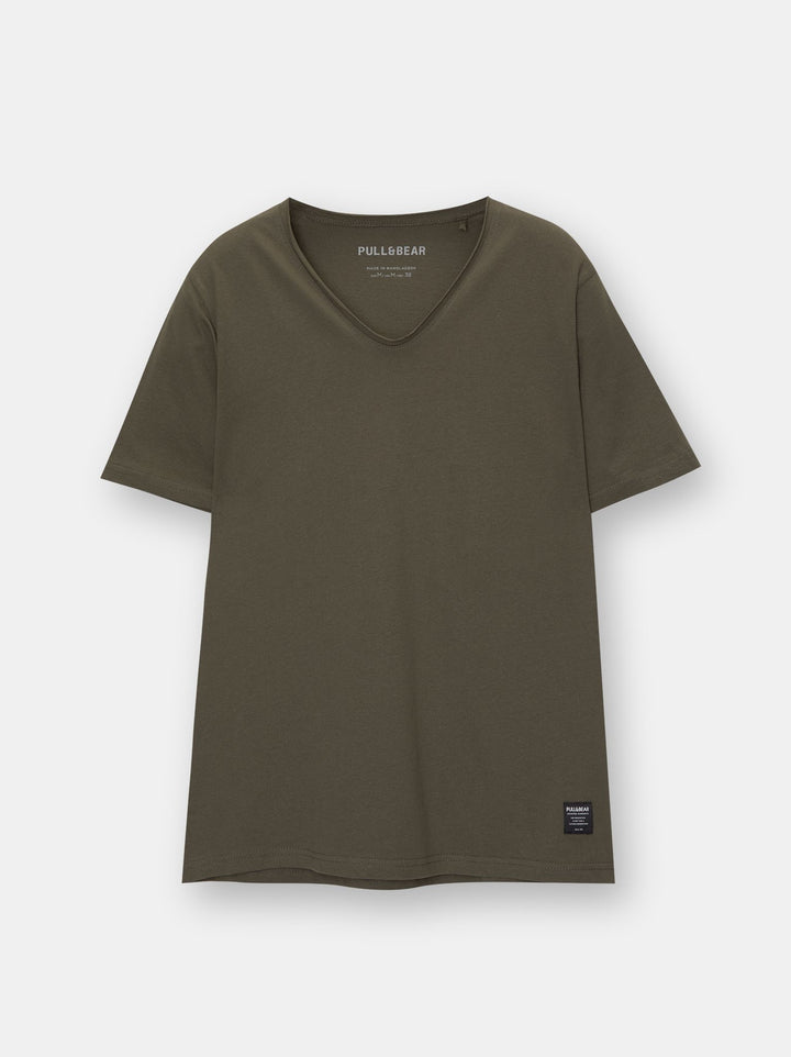 Moudda PULL & BEAR - T-Shirt Demi-Manches Col V - Tunisie 1