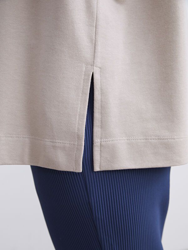 Moudda LC Waikiki - Body jersey manches longues Femme Beige - Tunisie 3