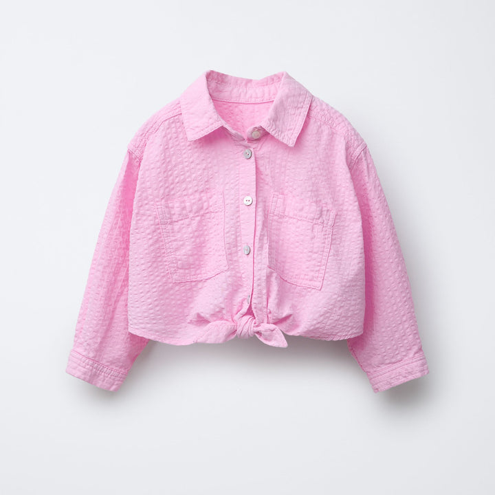 Moudda ZARA - Chemise Enfant - Nœud & Manches Longues (Collection Cherry) - Tunisie 1