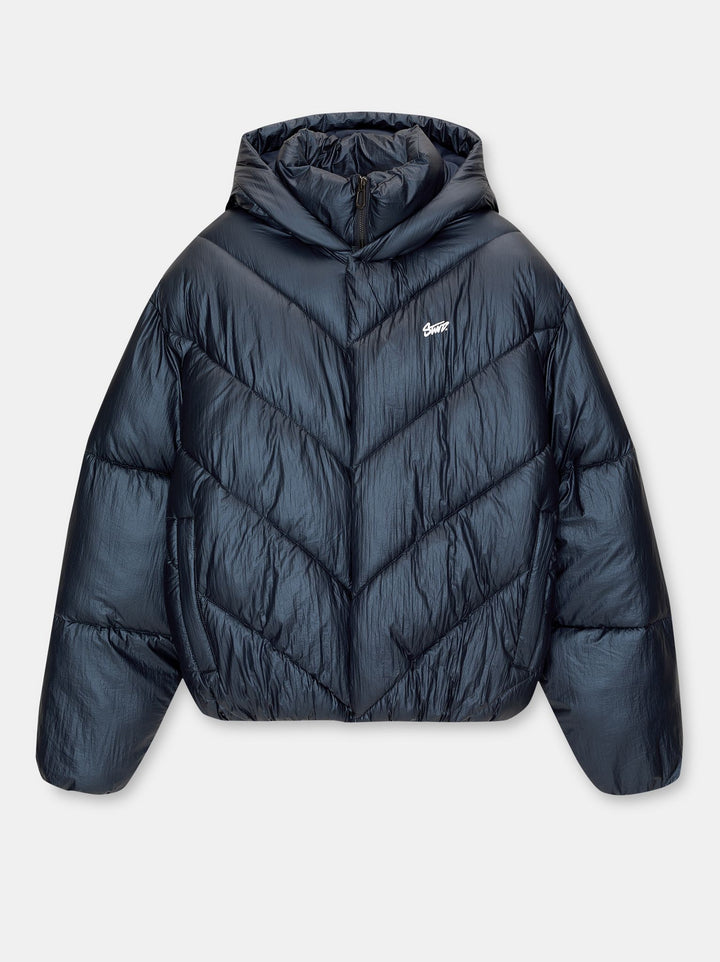 Moudda PULL & BEAR - Doudoune Brillante Crop Quiltings Inclinés avec Capuche - Tunisie 1