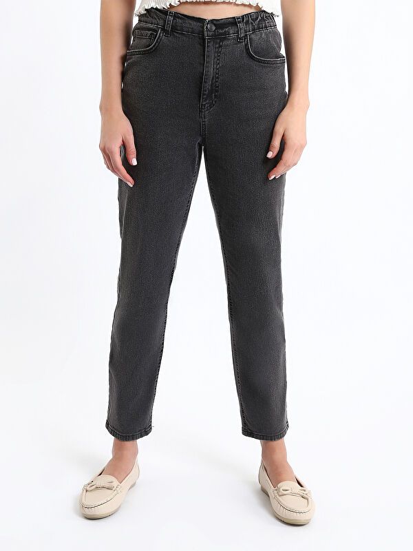Moudda LC Waikiki - Pantalon jean tissé basique Femme Rodéo noir+m - Tunisie 2