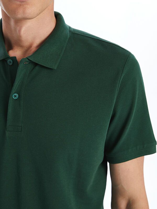 Moudda LC Waikiki - T-shirt col polo basique manches courtes en jersey - Tunisie 3