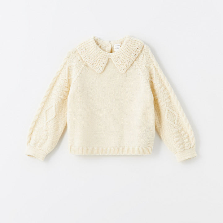 Moudda LC Waikiki - Pull en tricot Fille Crème - Tunisie 1