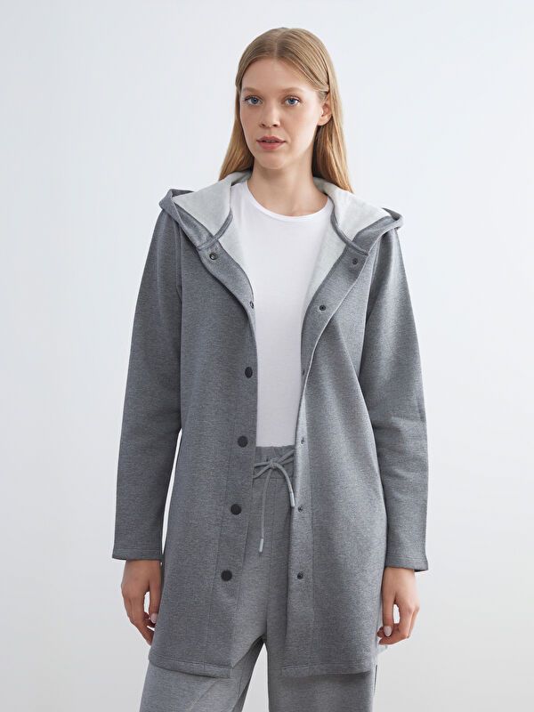 Moudda LC Waikiki - Cardigan jersey Femme Mélange d'anth. - Tunisie 1