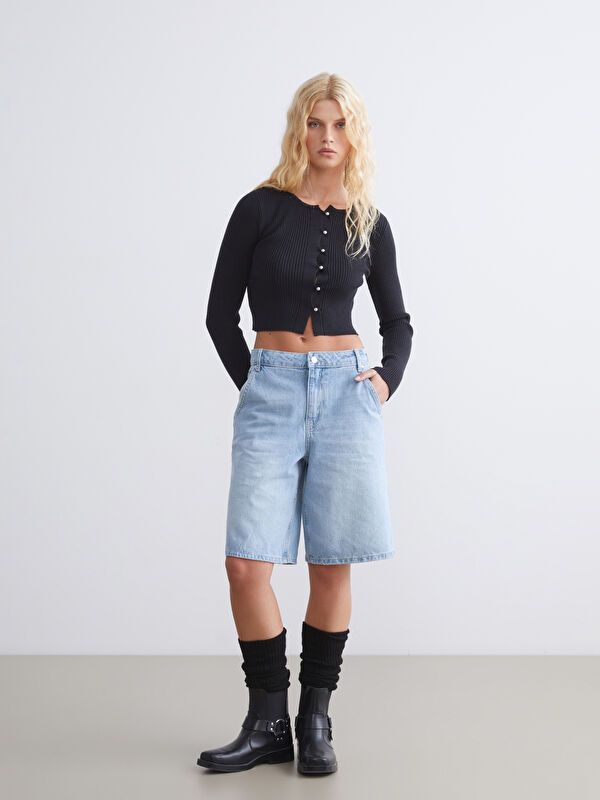 Moudda LC Waikiki - Cardigan en tricot Femme Noir - Tunisie 2