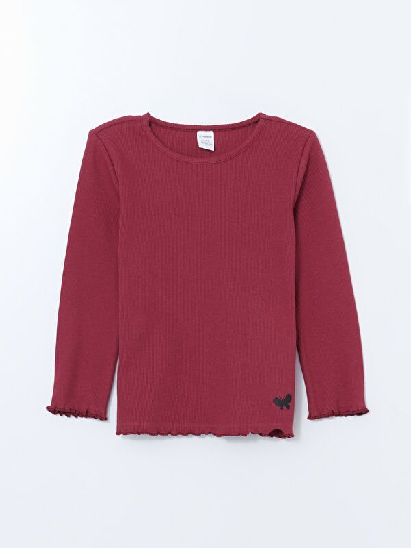 Moudda LC Waikiki - Body jersey basique manches longues Fille Rose terne - Tunisie 1