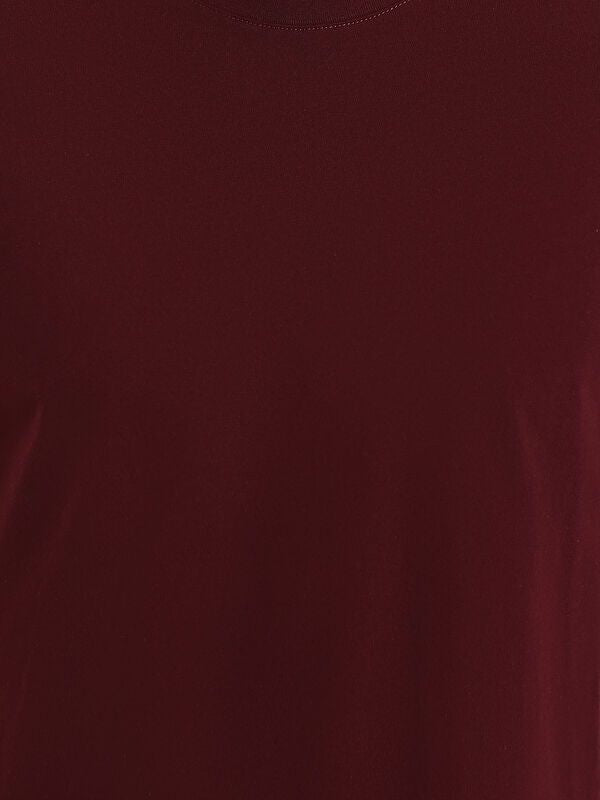 Moudda LC Waikiki - T-shirt jersey col rond manches courtes Homme Bordeaux - Tunisie 3