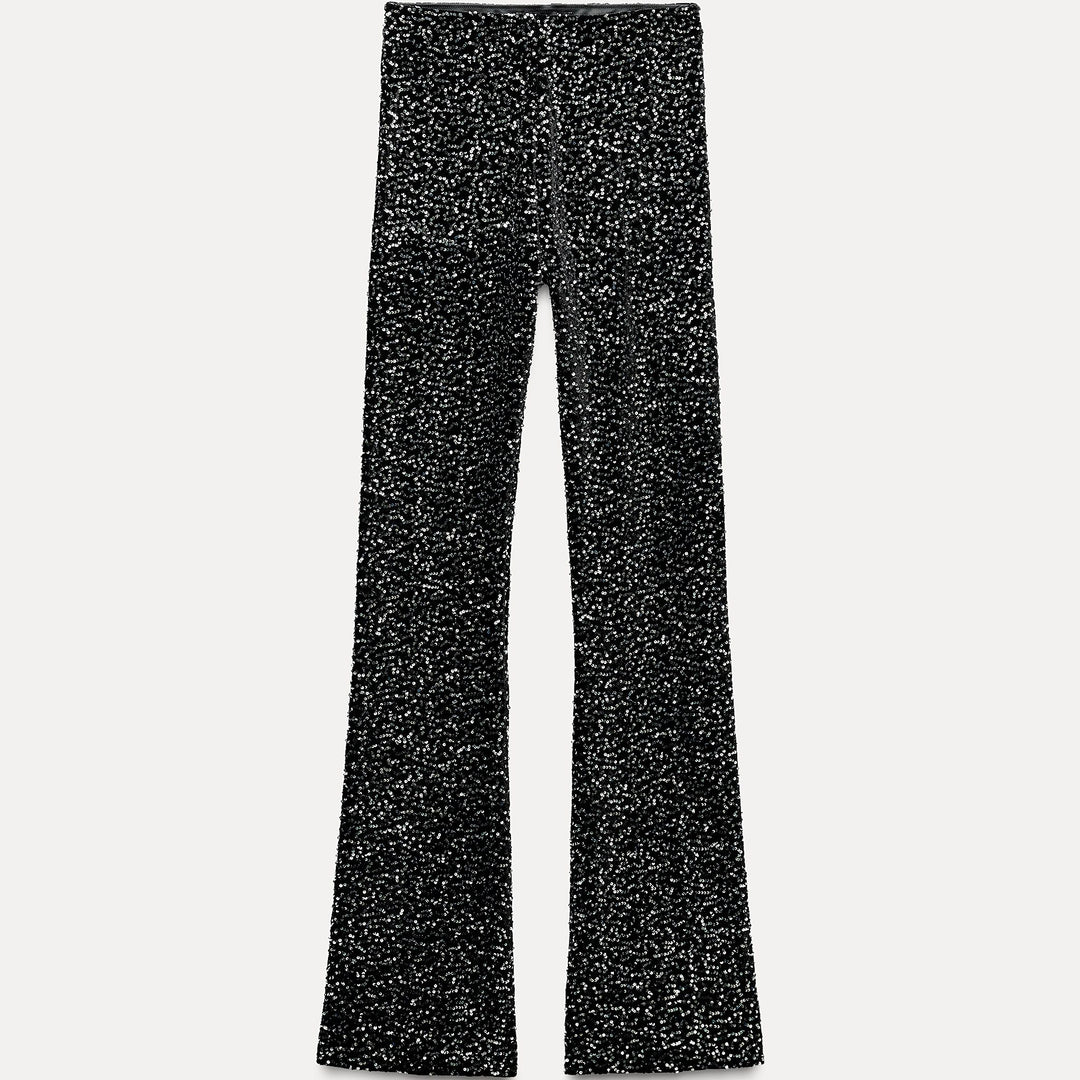 Moudda ZARA - Legging velours pailleté évasé - Tunisie 2