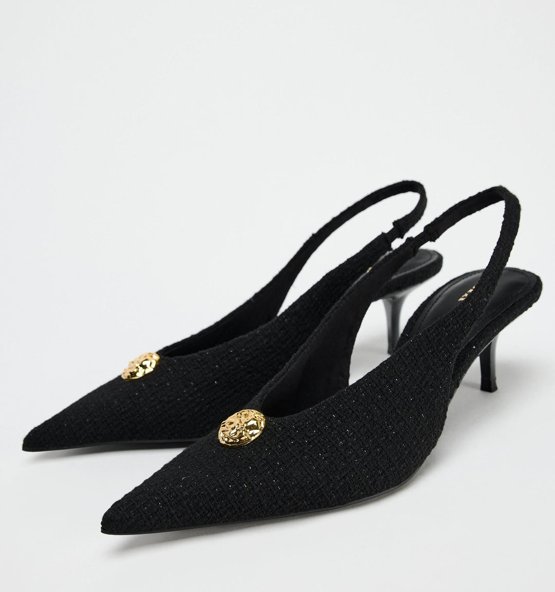 Moudda ZARA - Escarpins talon métallique avec tissu - Tunisie 1