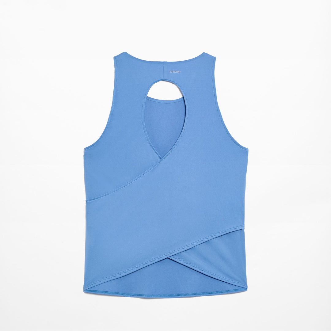 Moudda Oysho - T-Shirt Demi-Manches Dos Croisé - Tunisie 4