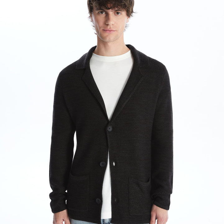 Moudda LC Waikiki - Cardigan en tricot Homme Noir - Tunisie 2