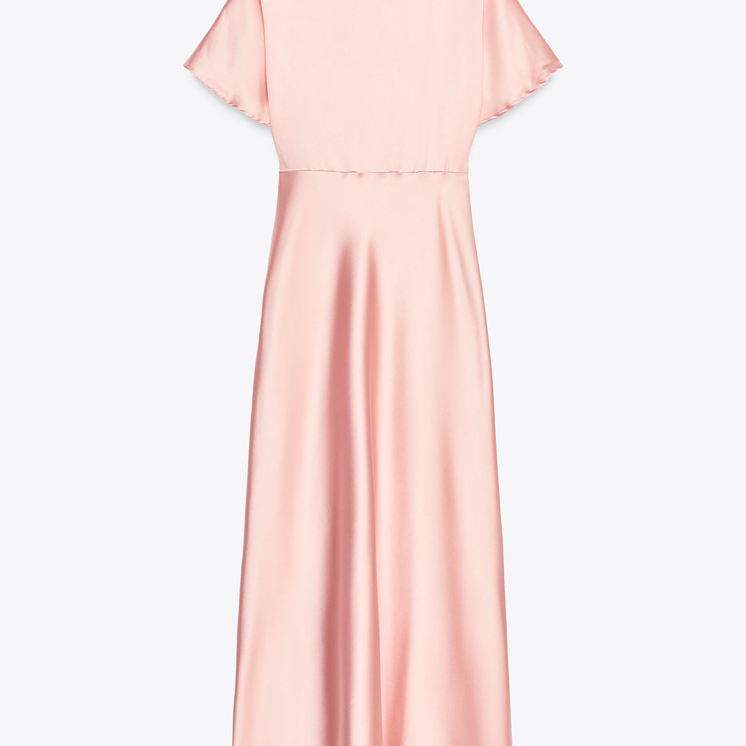 Moudda ZARA - Robe Midi Satin - Col Piqué & Manches Tombantes - Tunisie 2