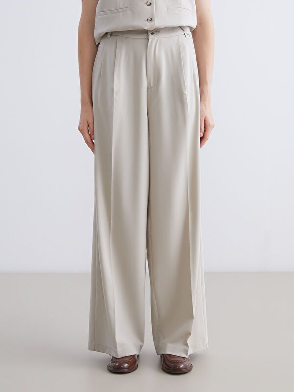 Moudda LC Waikiki - Pantalon tissé fin Femme Beige - Tunisie 2