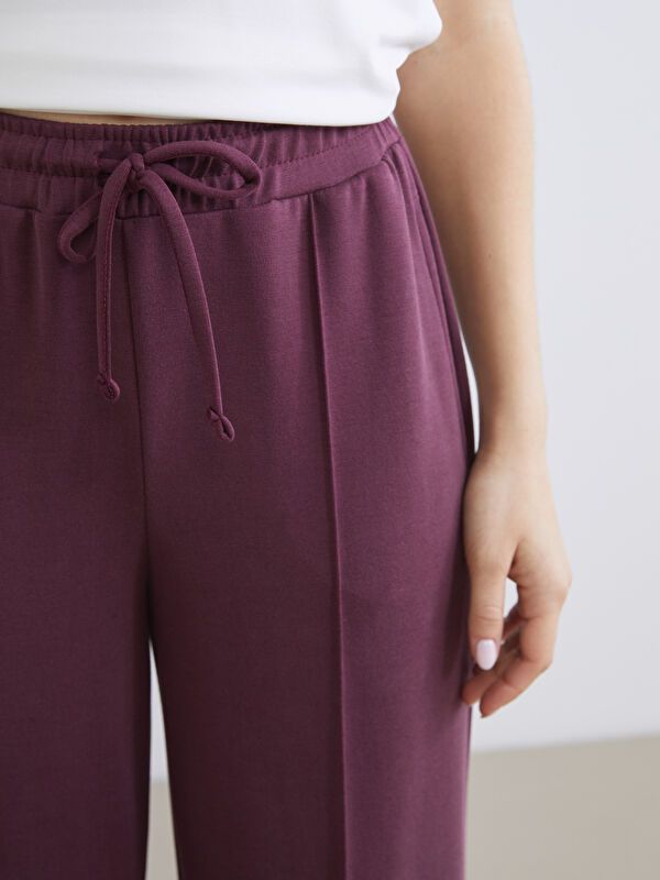 Moudda LC Waikiki - Pantalon en jersey Femme Prune - Tunisie 3