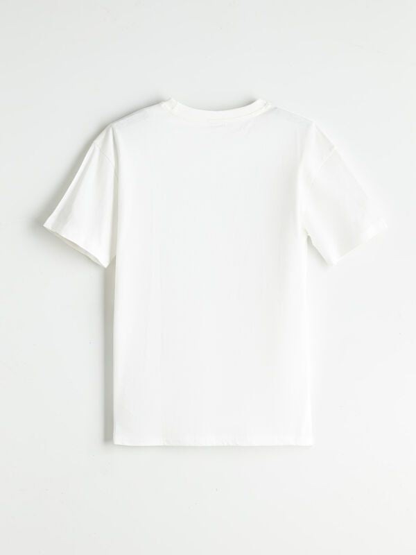 Moudda LC Waikiki - T-shirt en jersey manches courtes Garçon Ecru - Tunisie 2