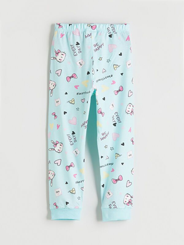 Moudda LC Waikiki - Pyjama en jersey manches longues moyen Fille Lilas rose - Tunisie 5