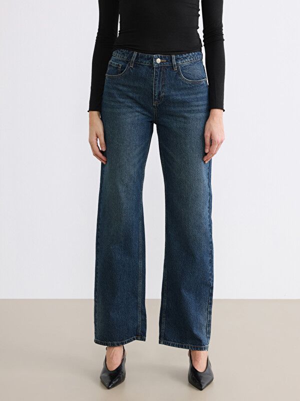 Moudda LC Waikiki - Jean basique en denim pour Femme couleur Teinte rodeo foncée - Tunisie 2