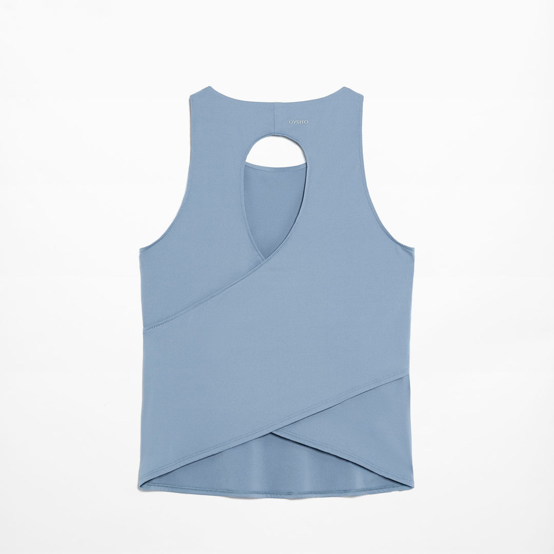 Moudda Oysho - T-Shirt Demi-Manches Dos Croisé - Tunisie 2