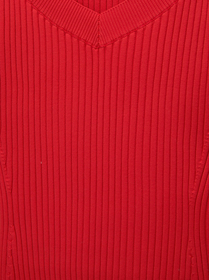 Moudda PULL & BEAR - Pull Col V Bardot Côtelé - Tunisie 3