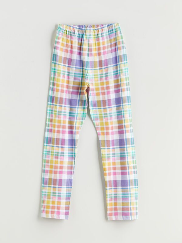 Moudda LC Waikiki - Pyjama en jersey manches longues moyen Fille Impression blanche optique - Tunisie 5