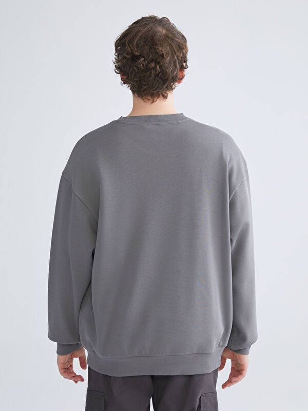 Moudda LC Waikiki - Sweatshirt en jersey Homme Gris foncé - Tunisie 4