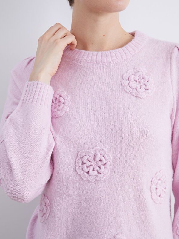 Moudda LC Waikiki - Pull tricot maternité Femme Rose sale - Tunisie 3