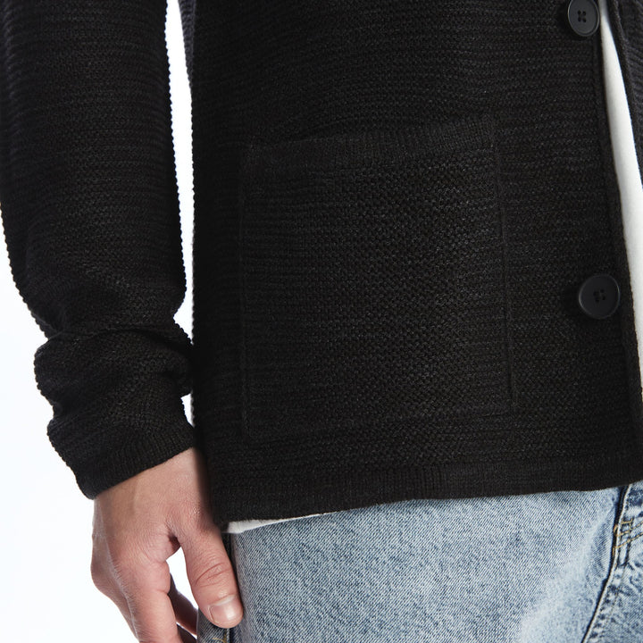 Moudda LC Waikiki - Cardigan en tricot Homme Noir - Tunisie 4